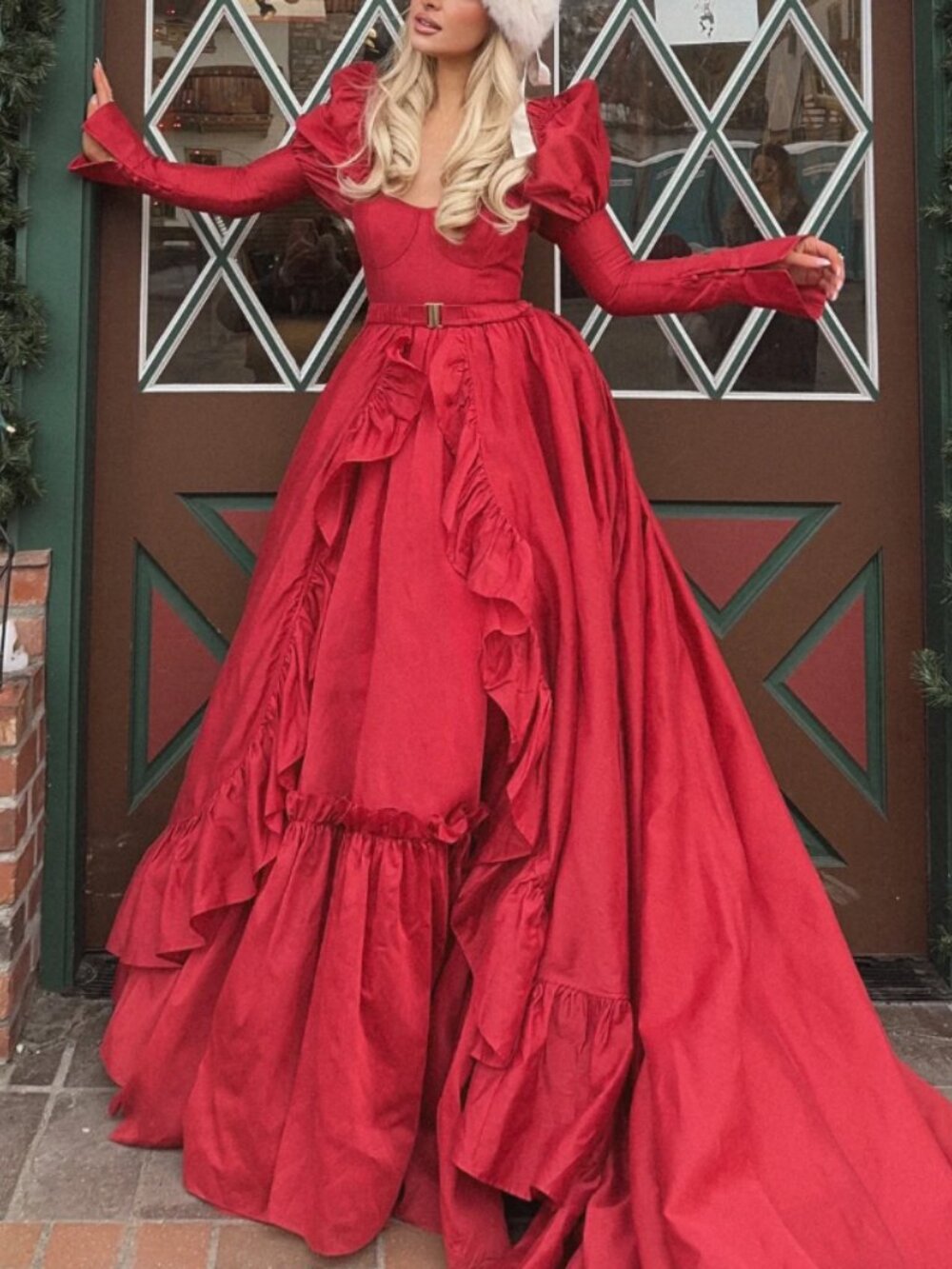 BEST Selkie The Rouge Astronomers Gown Maxi Dress Small Red - Picture 4 of 13